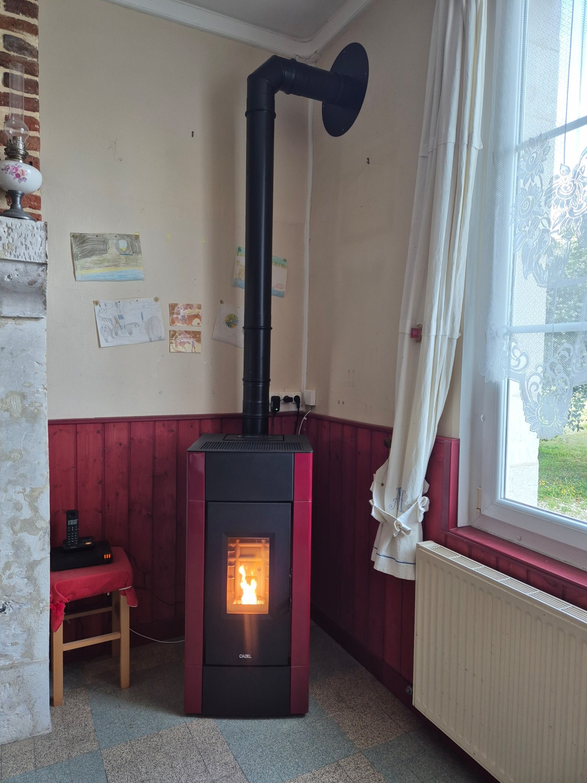 VENTE ET INSTALLATION D’UN POÊLE À GRANULÉS CADEL CRISTAL 9 À VATTEVILLE-LA-RUE ENTRE YVETOT ET PONT-AUDEMER