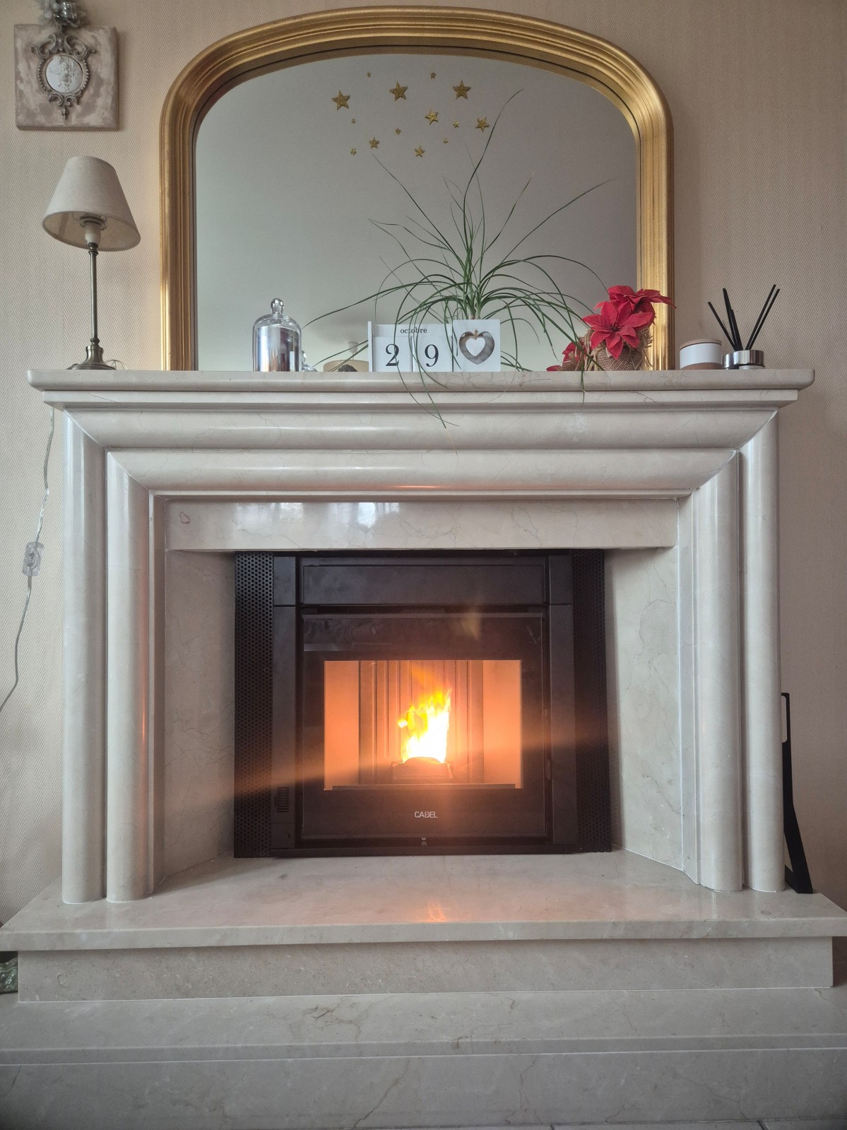 Vente et installation d’un magnifique insert à granulés CADEL PONENTE 7KW à ANNEVILLE AMBOURVILLE entre DUCLAIR et BOURG-ACHARD