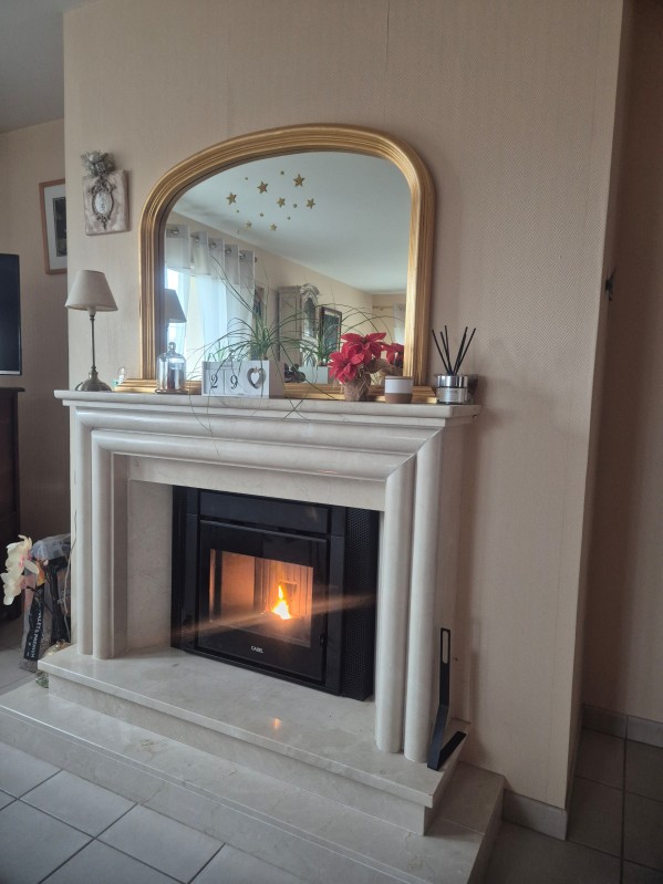 Vente et installation d’un magnifique insert à granulés CADEL PONENTE 7KW à ANNEVILLE AMBOURVILLE entre DUCLAIR et BOURG-ACHARD