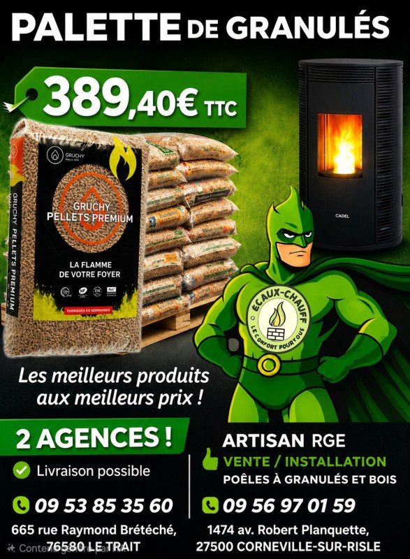 palette de granulés 